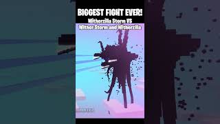 Biggest Fight Ever Witherzilla Storm Vs Wither Storm And Witherzilla