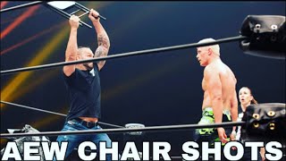 ▶️Aew Chair Shots Compilation◀️