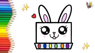 How To Draw A Cute Easter Cake Easily