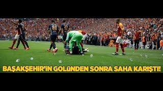 Başakşehirin Ünden Sonra Saha Karıştı İşte O Anlar