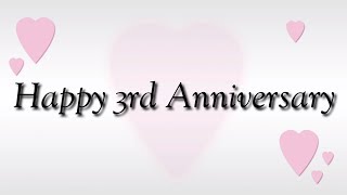 Happy 3rd Wedding Anniversary