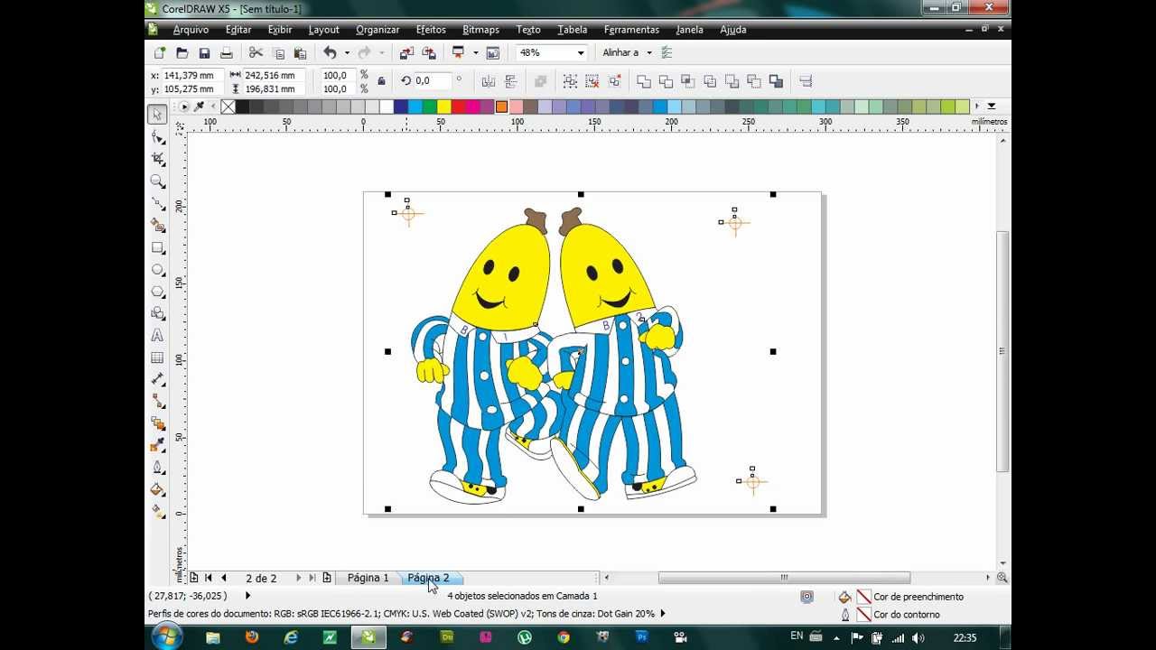 corel draw working