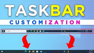 Taskbar Customization Taskbar New Look In Windows 10 Taskbar Cool Look In Windows 10