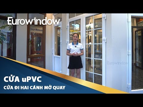 Cửa nhựa lõi thép uPVC | Cửa đi hai cánh mở quay | Eurowindow
