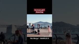Korean Girl Dancing To Euro Busker’s Blues