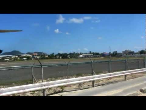 St. Maarten Airport Maho Beach Takeoff
