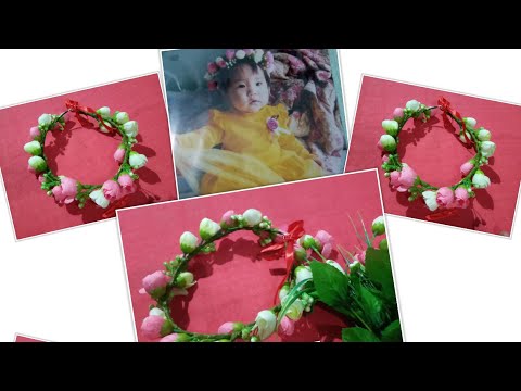 Cách làm vòng hoa đội đầu