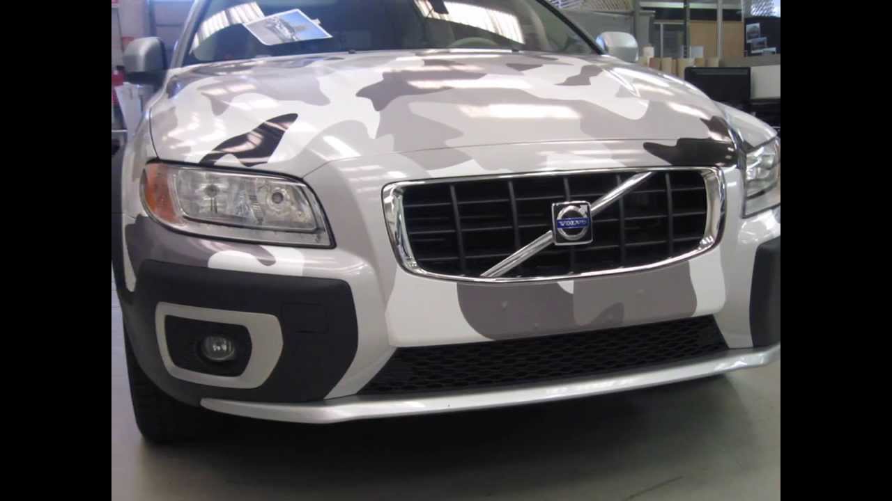Winter Camouflage Wrap Volvo Xc70 Top Cars Volvo Car Wallpapers