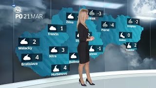 Mirka Almásy Slovakia Weather Presenter 21 March 2016
