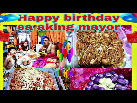 May spaghetti na may pancit pa HAPPY BIRTHDAY MAYOR NG BUHAY KO #memegely