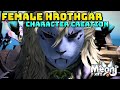 FFXIV: Female Hrothgar Character Creation!