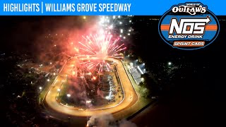 World Of Outlaws Nos Energy Drink Sprint Cars Williams Grove Speedway Oct. 4, 2025 Highlights