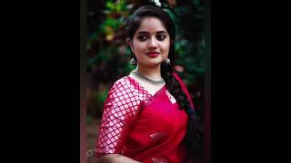Actress Shafna Nizam Photos In Red Saree Picsser