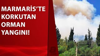Son Daki̇ka Marmariste Orman Yangını... Bölgeye Çok Sayıda Ekip Sevk Edildi A Haber