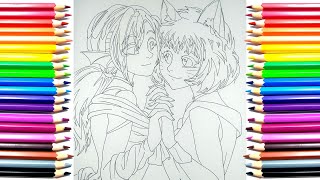 Draw Juri And Koto In Yu Yu Hakusho