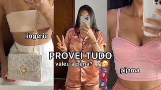 Provando Roupas Da Shein Dia Dos Namorados Pijama, Lingerie, Bolsa