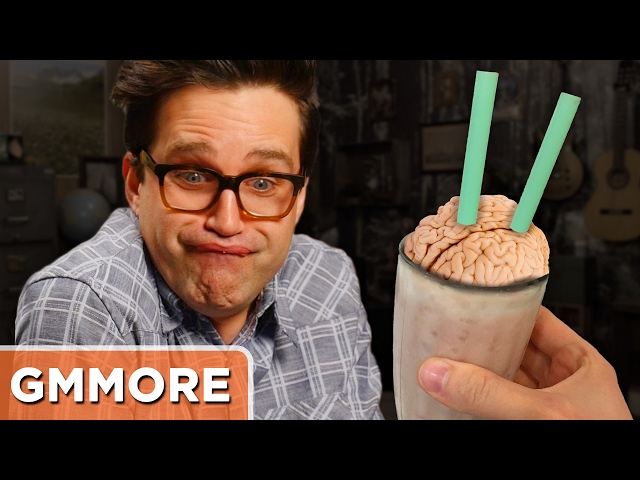 Pork Brain Smoothie Taste Test - Video