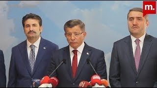 Ahmet Davutoğlu gözleri dolu bir şekilde istifa etti