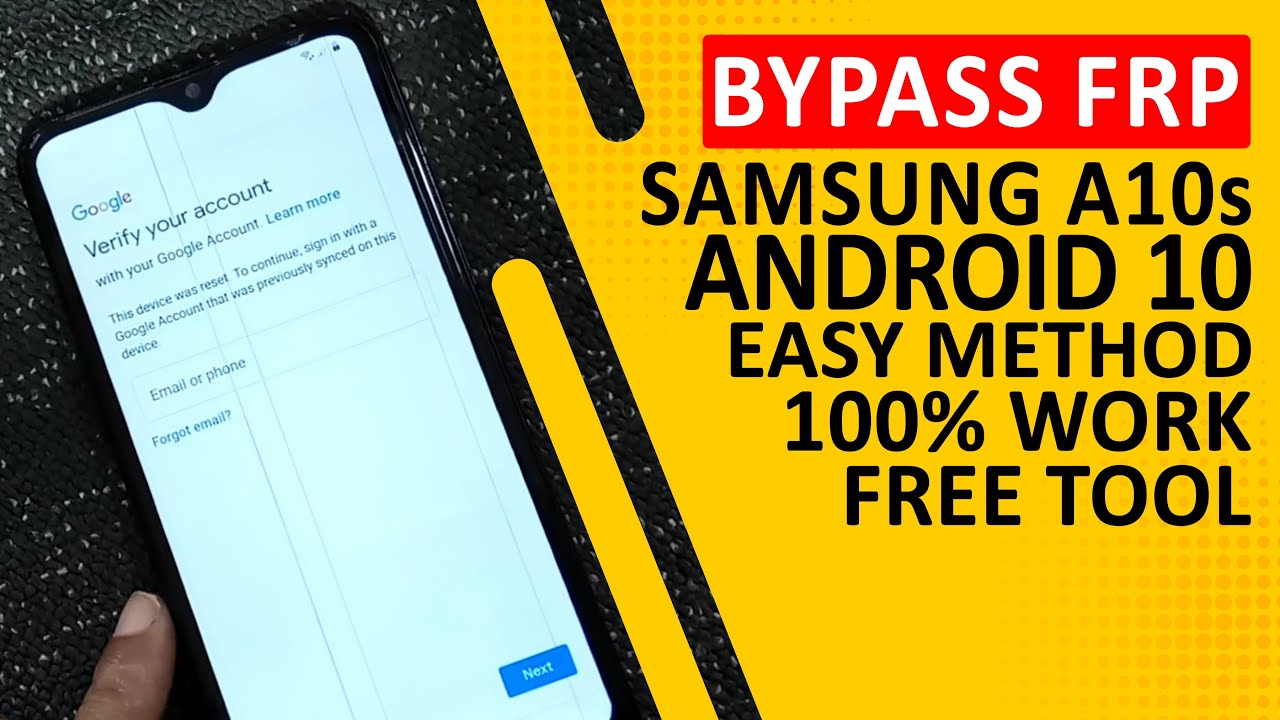100% Working Free Bypass FRP Samsung Galaxy A10s 100% Working Free Bypass FRP Samsung Galaxy A10s