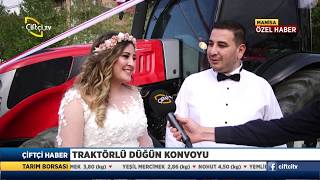 Traktörlü Düğün Konvoyu - Çiftçi Haber Çiftçi Tv