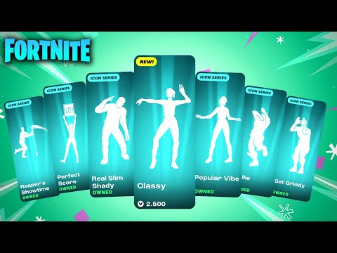 ALL ICON SERIES DANCES & EMOTES IN FORTNITE