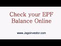How to Check Your Epf Balance Online ? - Watching