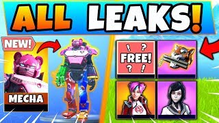 *NEW* Fortnite LEAKED FREE REWARDS & MECHA TEAM LEADER SKINS (Fortnite Season 9 Update)