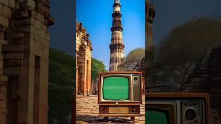 Retro Tv Green Screen At Qutub Minar Delhi #Greenscreen #Retrotv #Vintagetv #Greenscreenvideo #Oldtv