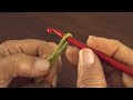 Nudo salomón en crochet (tejido recto y en triángulo)