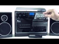 Auna 388-BT Stereoanlage mit Plattenspieler Kassette Bluetooth