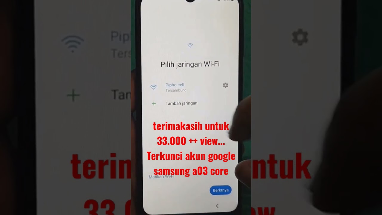 Bypass Akun Google atau FRP Samsung A03 Core Bypass Akun Google atau FRP Samsung A03 Core
