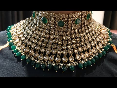Green color oiginal reverse ad Premium range wedding jewellery @10815/- 7-11-20