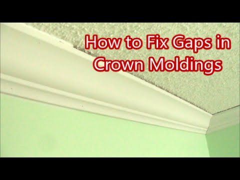 How To Fix Gaps In Crown Moldings Home Improvement Mryoucandoityourself