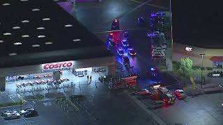 RAW VIDEO: Police swarm Corona Costco after report of shooting | ABC7