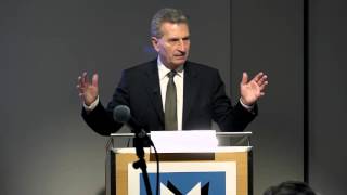 Keynote Eu-Kommissar Günther H. Oettinger Auf Den Medientagen München 2015