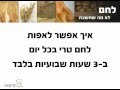 איך אופים לחם טרי יום-יום, בהשקעה של 3 שעות שבועיות
