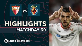 Resumen de Sevilla FC vs Villarreal CF (2-1)