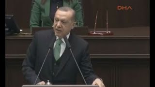 Hurbaşkanı Recep Tayyip Erdoğan, Grup Toplantısında Konuşuyor.