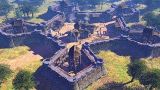 GRAND FOTRESS DEFENSE IN WILD WEST 1800s | Age of Empires III Gameplay