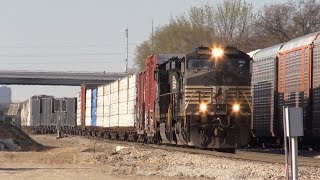 Two trains at UP's Miller Yard - with NS power! 2/24/19 // Trinity Rail Productions