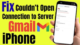 Fix Couldnt Open Connection To Server Gmail Error Imap To Gmail