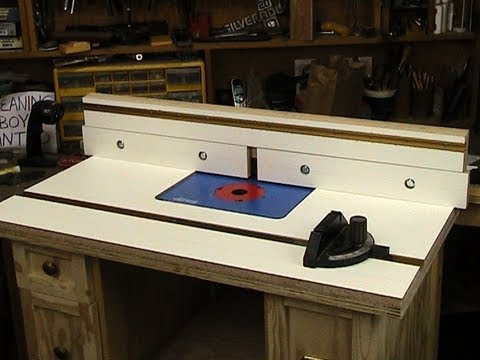 Router Table Fence Plans