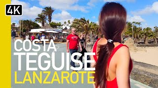 (Cc) Costa Teguise Lanzarote Spain 2024 | Walking Tour In Canary Islands [4K Uhd]