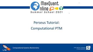 MQSS 2021 | Perseus Computational PTM proteomics tutorial | Şule Yılmaz-Rumpf