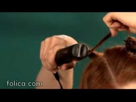 How to curl your hair with a hair straightener.