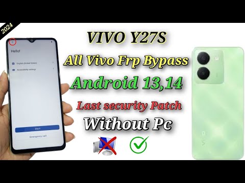 All VIVO Frp Bypass Android 14 No Pc 2024/ VIVO Y27S All VIVO Frp Bypass Android 14 No Pc 2024/ VIVO Y27S