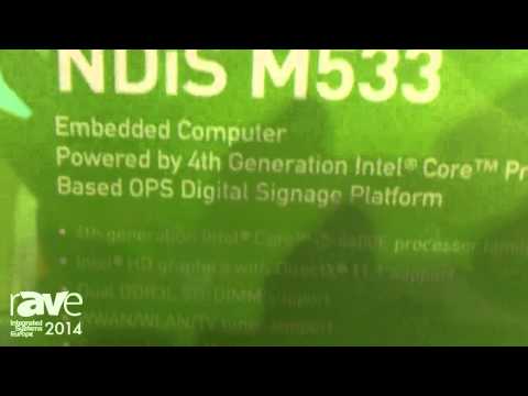 ISE 2014: NEXCOM Demonstrates NDiS M533 OPS Digital Signage Platform