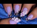 3-D Rubber Flower's Nail Art Design Tutorial