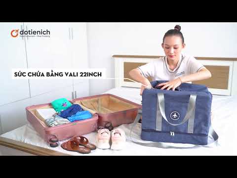 Túi xách du lịch sức chứa ngang vali 22 inch GoPack Extra Freehand - Đồ Tiện Ích
