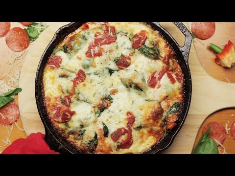 VIDEO : the ultimate cast iron pizza hack - more cheese is always the answer. check out more awesome videos at buzzfeedvideo! http://bit.ly/ytbuzzfeedvideo music hells ...